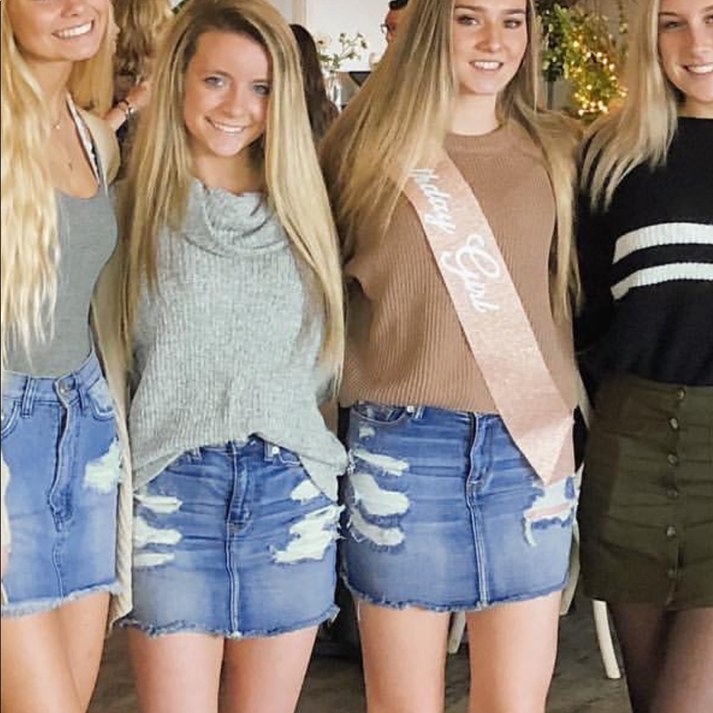 Denim skirt